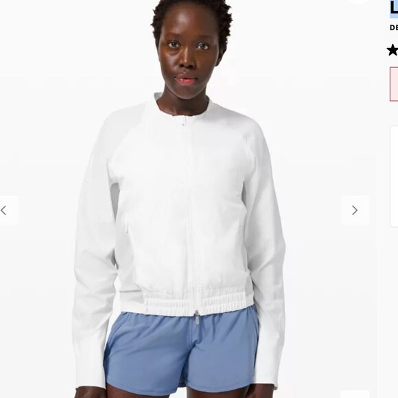 Lululemon Lightweight Running Jacket White Size 4 - Picture 2 of 9